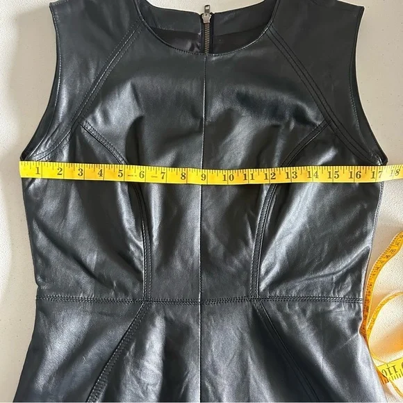 Aqua 100% leather woman’s dress - Picture 8 of 11